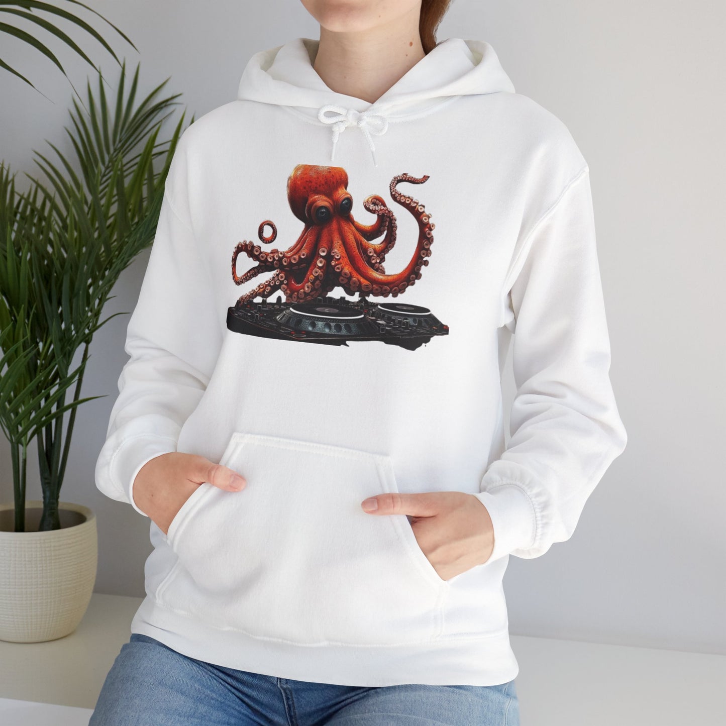 Octopus DJ Unisex Heavy Blend Hoodie
